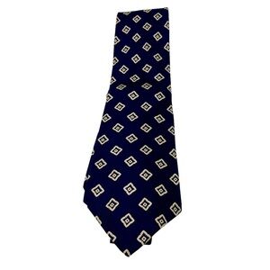 Fendi Roma Blue with White Squares Men’s Necktie.